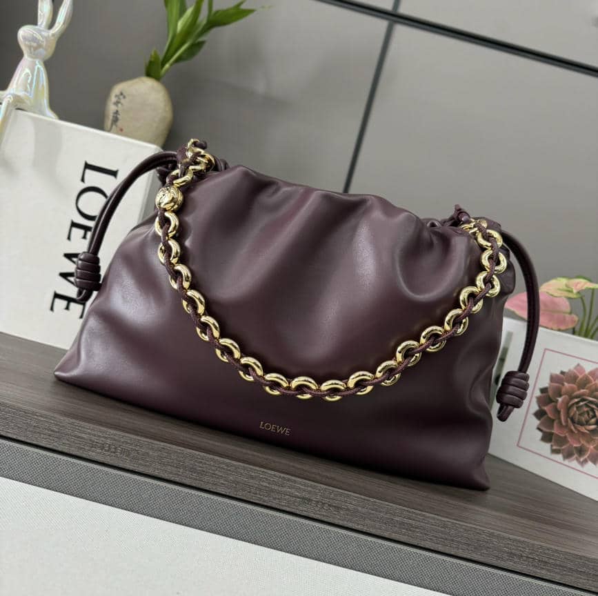 0013-Flamenco Metal Chain Lambskin (Snakeskin)